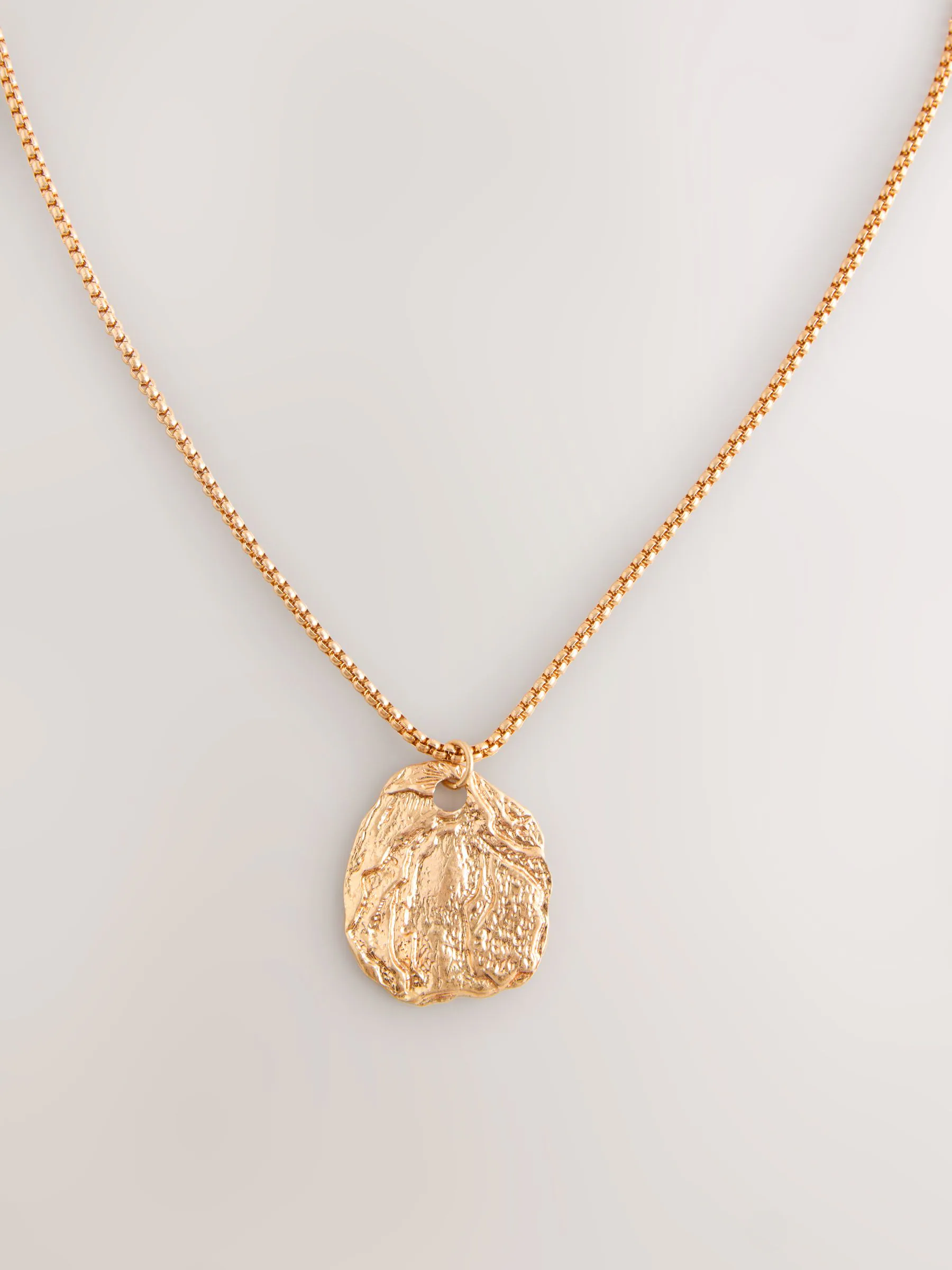 Goudkleurig - Long Disc Necklace