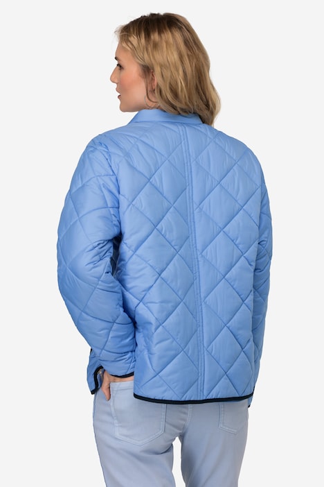 Steppjacke, wasserabweisend, Stehkragen, Zipper, Zipptaschen