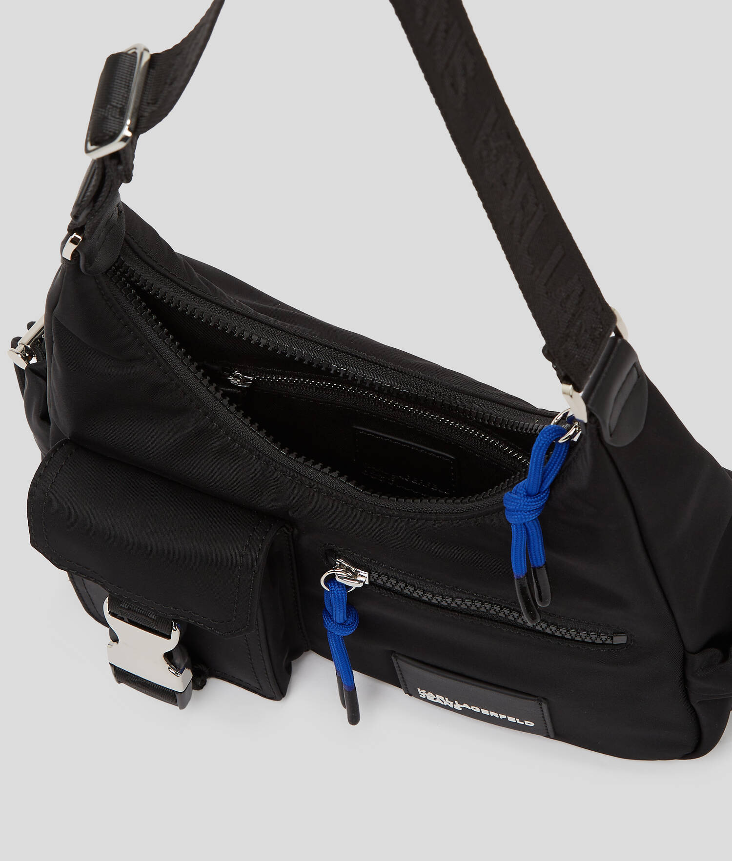 SAC PORTÉ ÉPAULE STYLE URBAIN EN NYLON KLJ - Noir