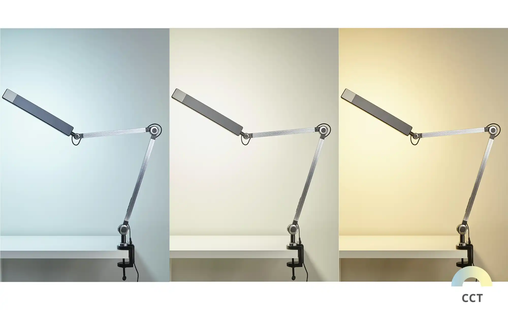 KHG LED-Klemmleuchte, 1-flammig, schwarz mit Touchpad