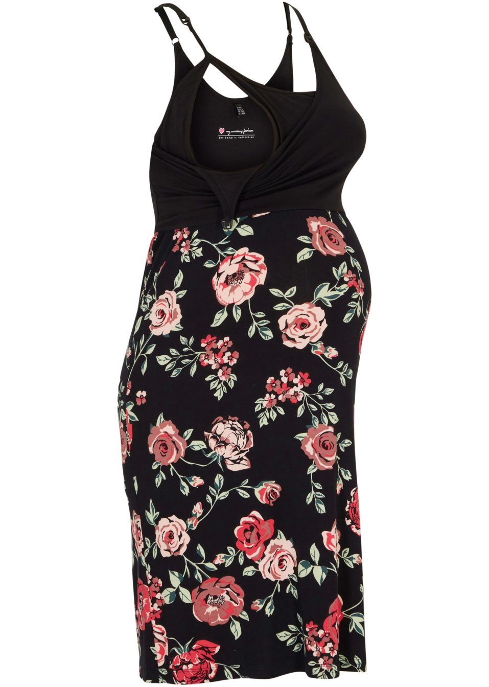 Robe de grossesse en viscose avec fonction allaitement