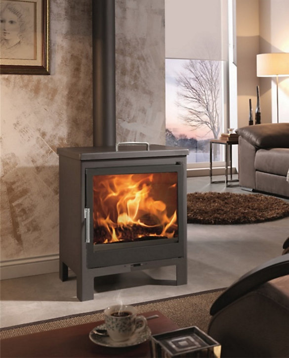 Poêle à bois en acier Panadero Delice ecodesign 8kW 65m²