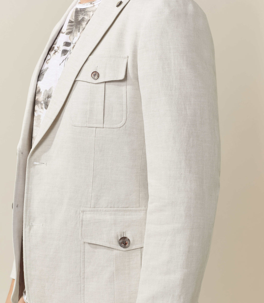 Veste casual écru 