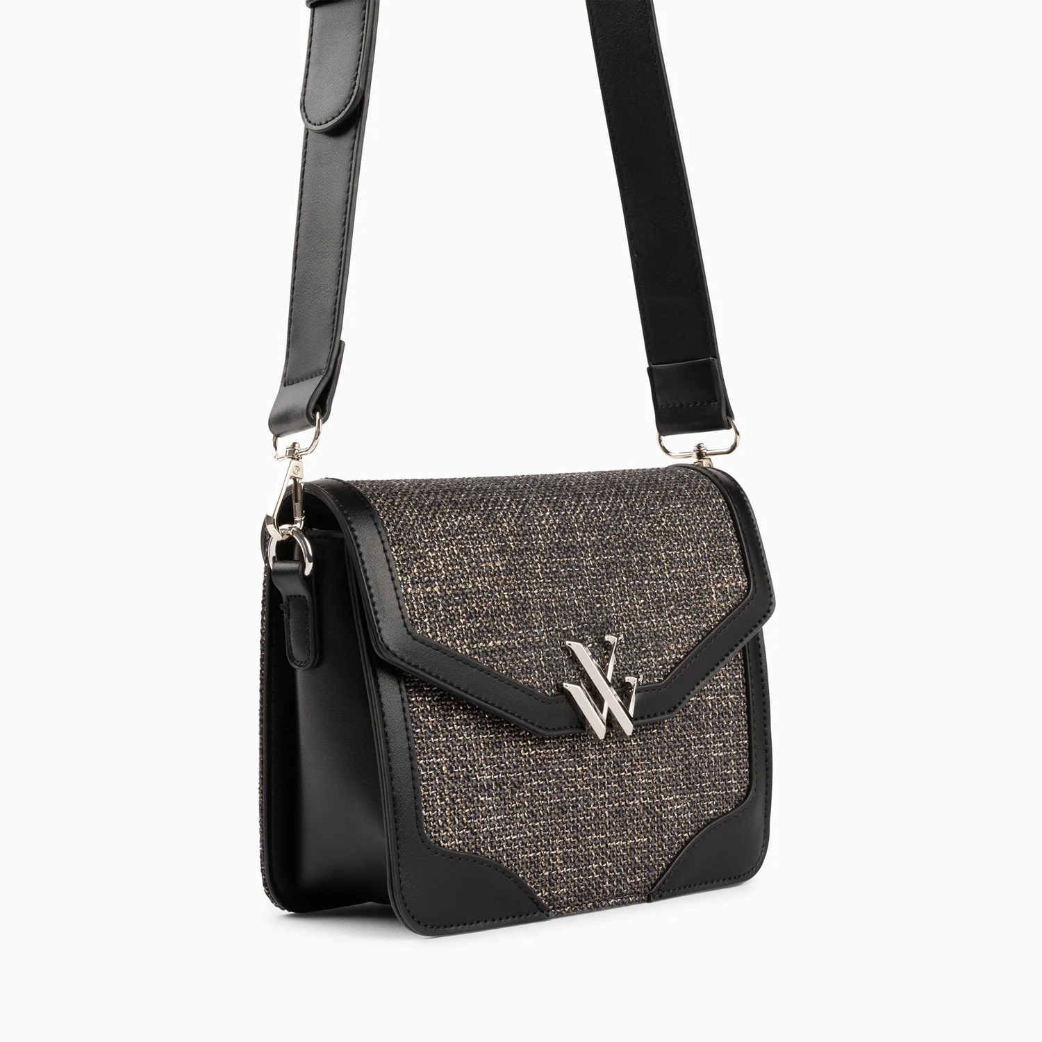 Sacs-Petit sac cartable Blair noir en tweed