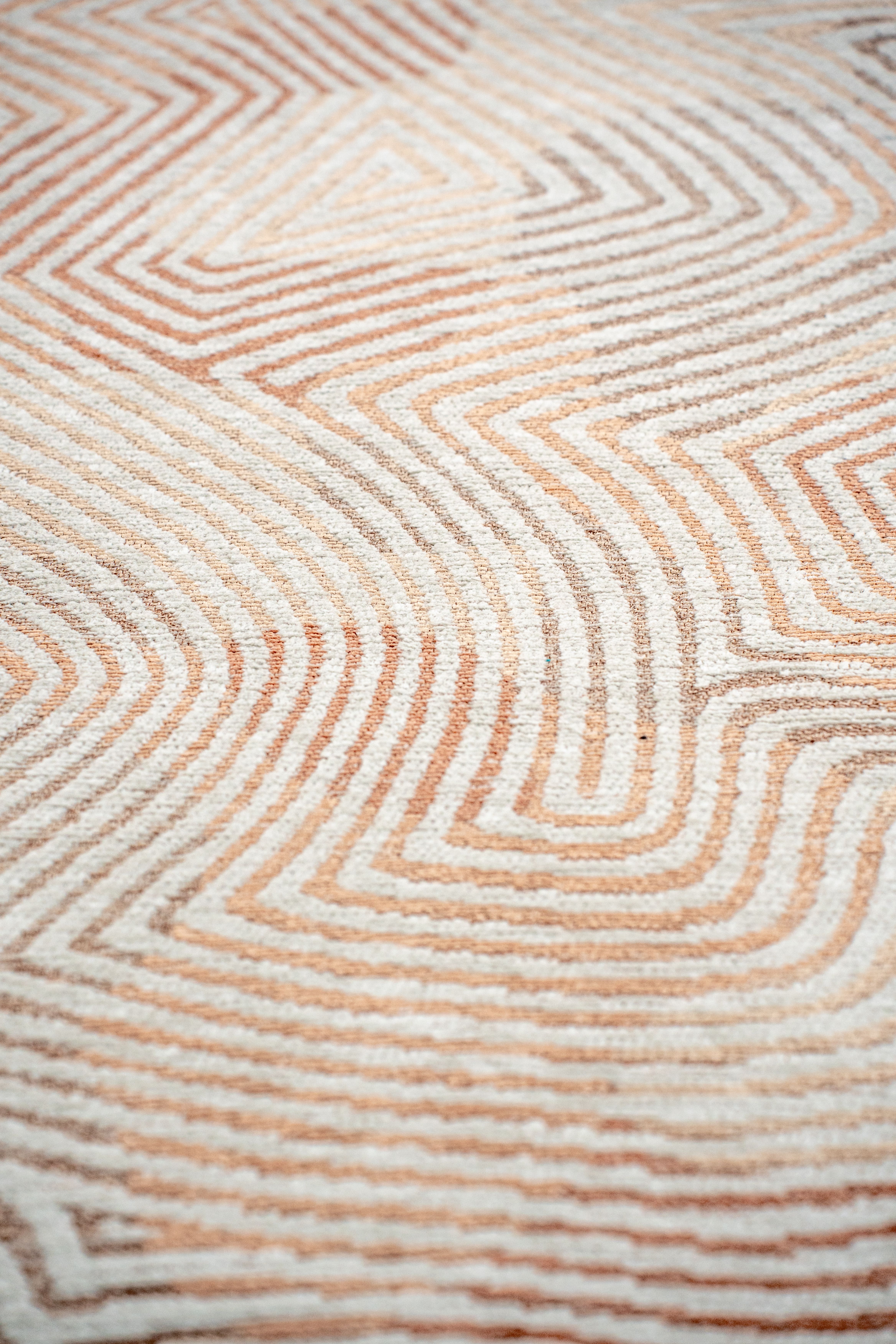 Vloerkleed Indian Sand 9800 Coral  | Louis de Poortere
