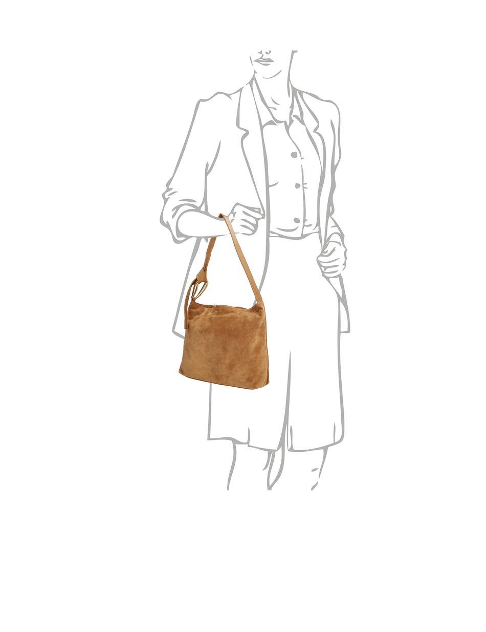Glattleder Hobo Bag