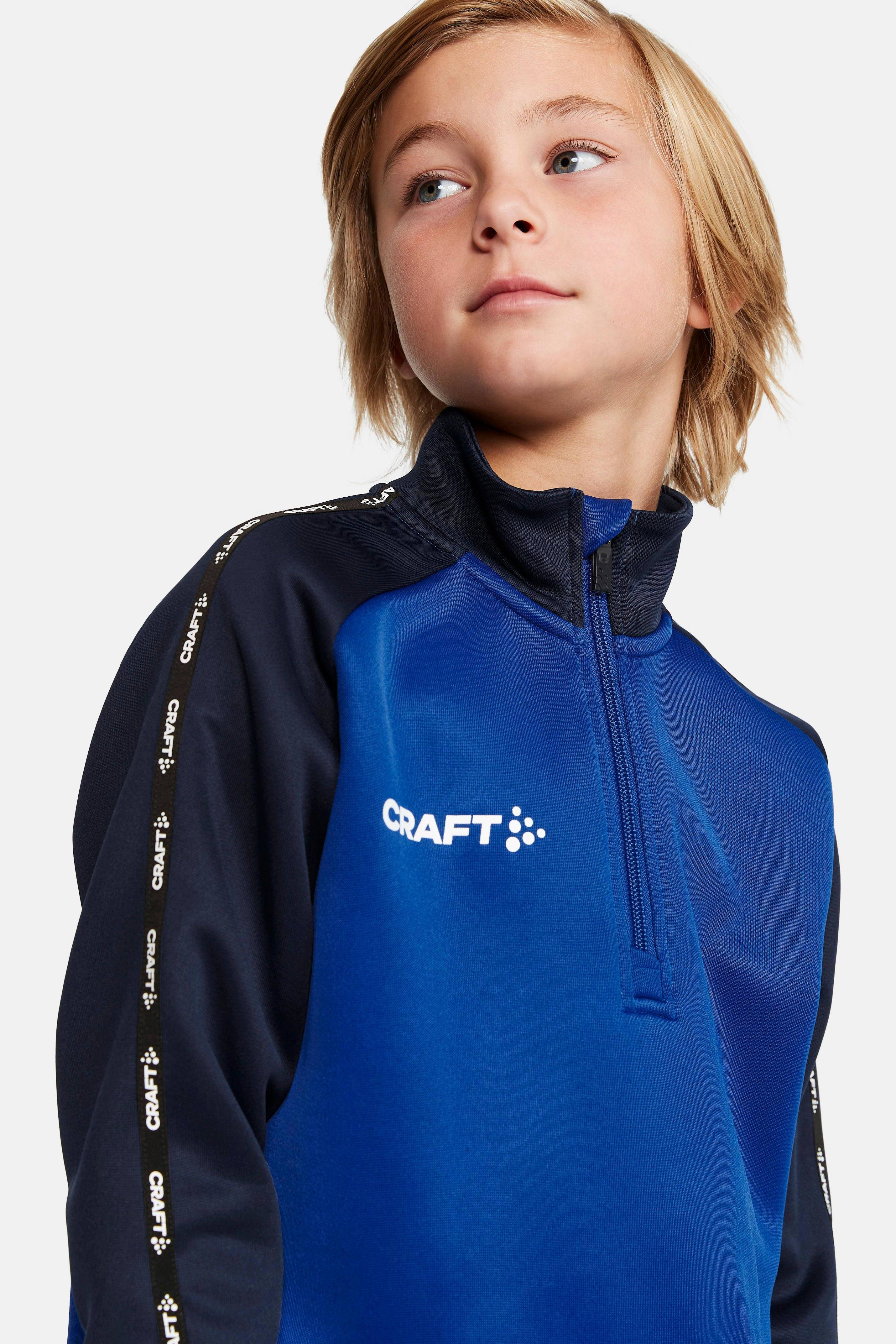 Craft junior voetbalshirt kobaltblauw/donkerblauw