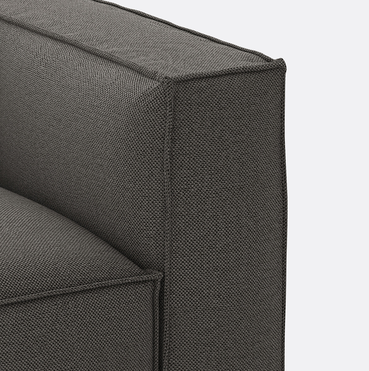 LA REDOUTE INTERIEURS<br>Banco modular, 3 espinhas, tecido texturizado, Seven