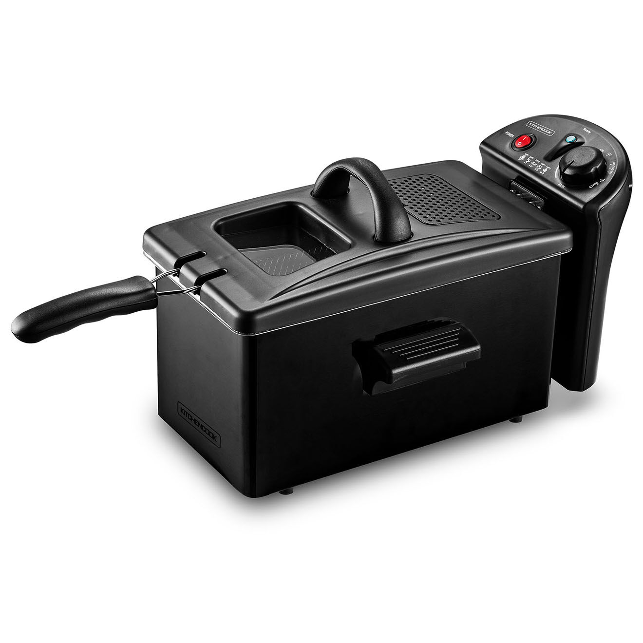 Kitchencook Friteuse noire - 3 L