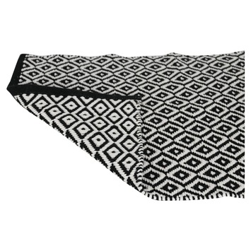 Differnz Badmat Wales Zwart Wit 50x80 cm