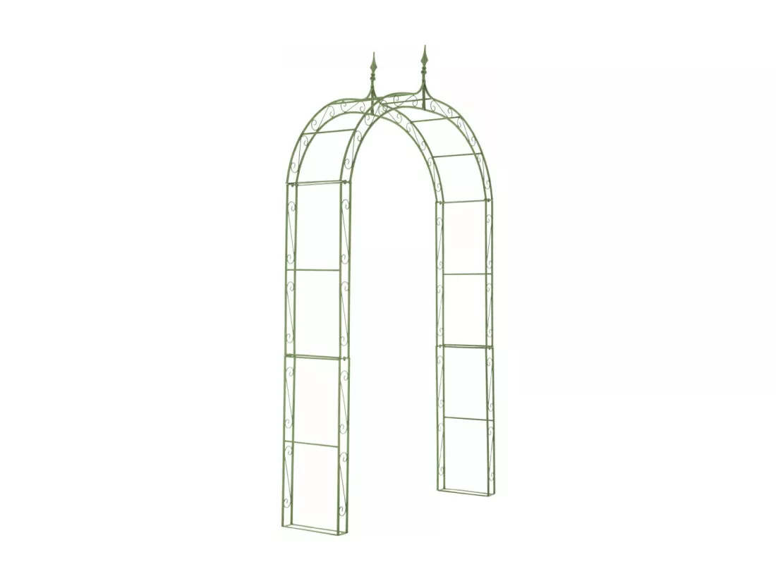 Arche à rosiers - Métal & Métal - Vert antique - Lenz
