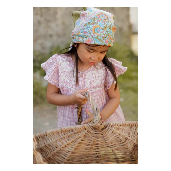 Louise Misha Foulard Capucine Fleuri | Bleu