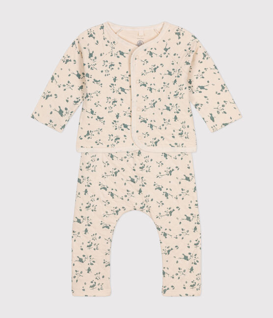 Ensemble 2 pièces en tubique matelassé bébé