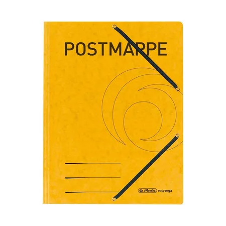Herlitz Postmappe DIN A4 mit 2 Gummizügen, 5 Stück