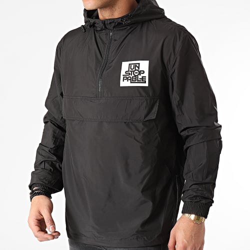 Coupe-Vent Chest And Back Logo Noir