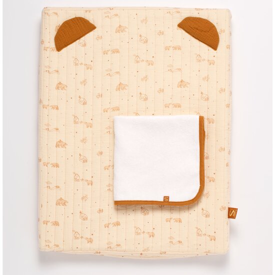 Orsino Matelas à langer + serviette éponge   Vanille        de               Sauthon Baby Déco