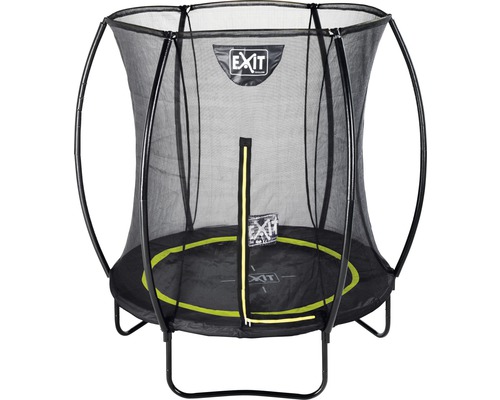 EXIT Silhouette trampoline met veiligheidsnet Ø 183 cm zwart