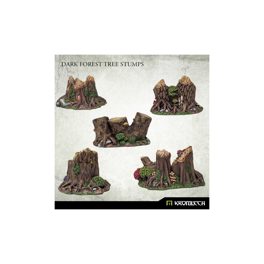 Dark Forest Tree Stumps