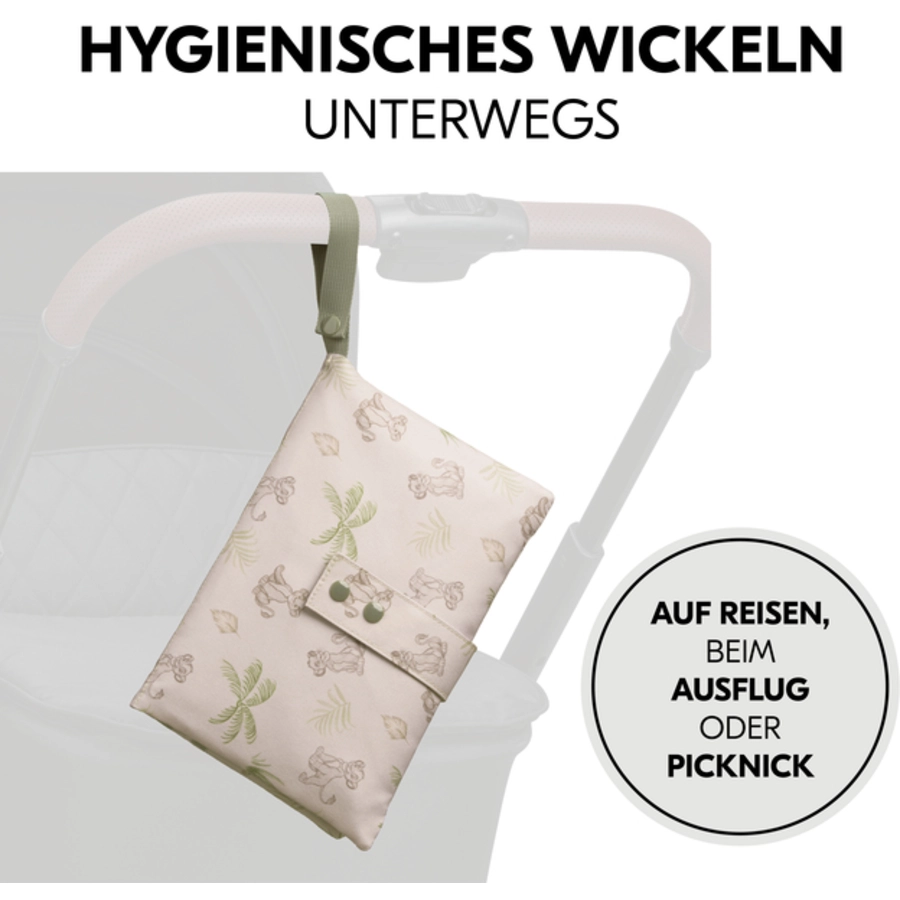 hauck Windeltasche mit Wickelauflage Change N Walk Simba Beige
