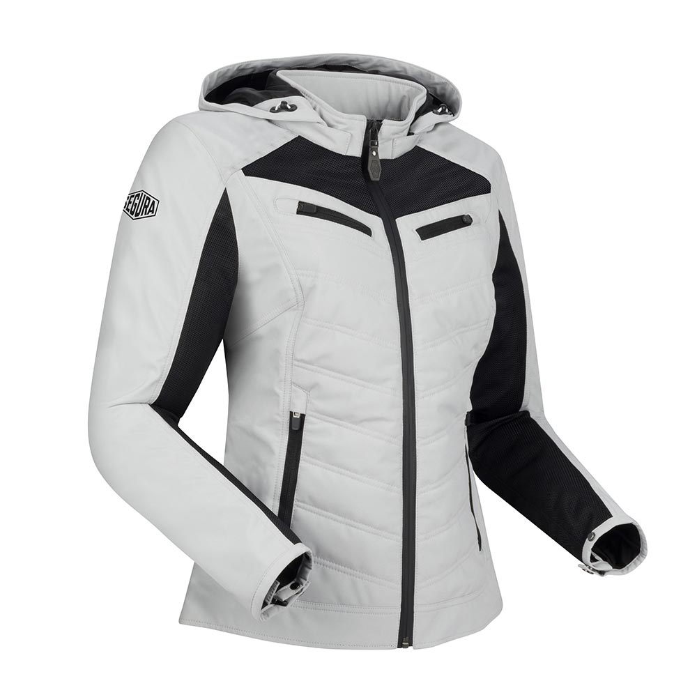 Segura - Blouson femme Lady Natcho Vented Gris Clair / Blanc