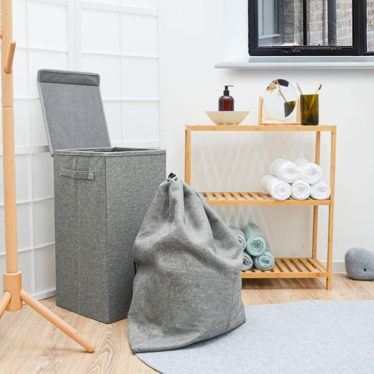 DuneDesign XXL wasmand 50 liter met waszak