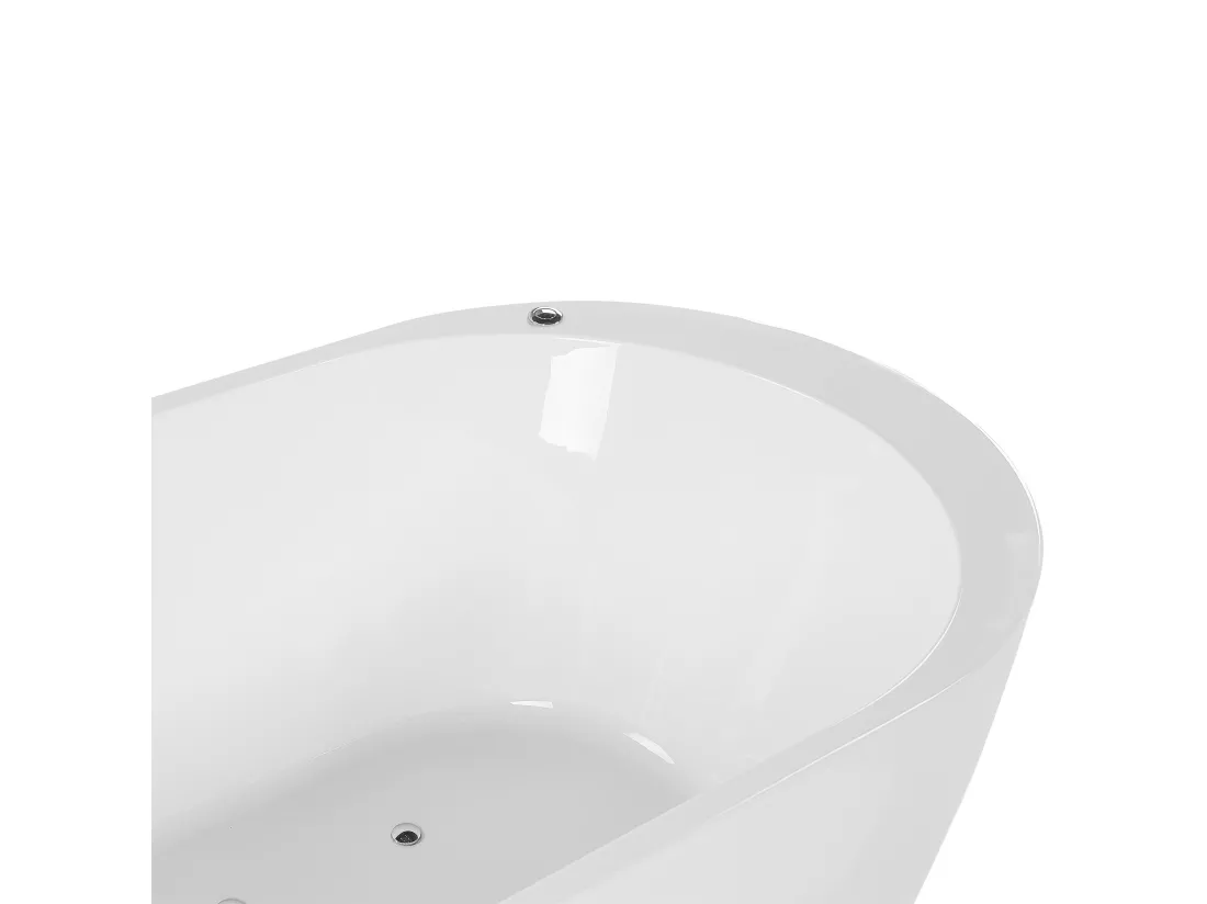 Baignoire îlot blanche 170 x 80 cm avec LED NEVIS