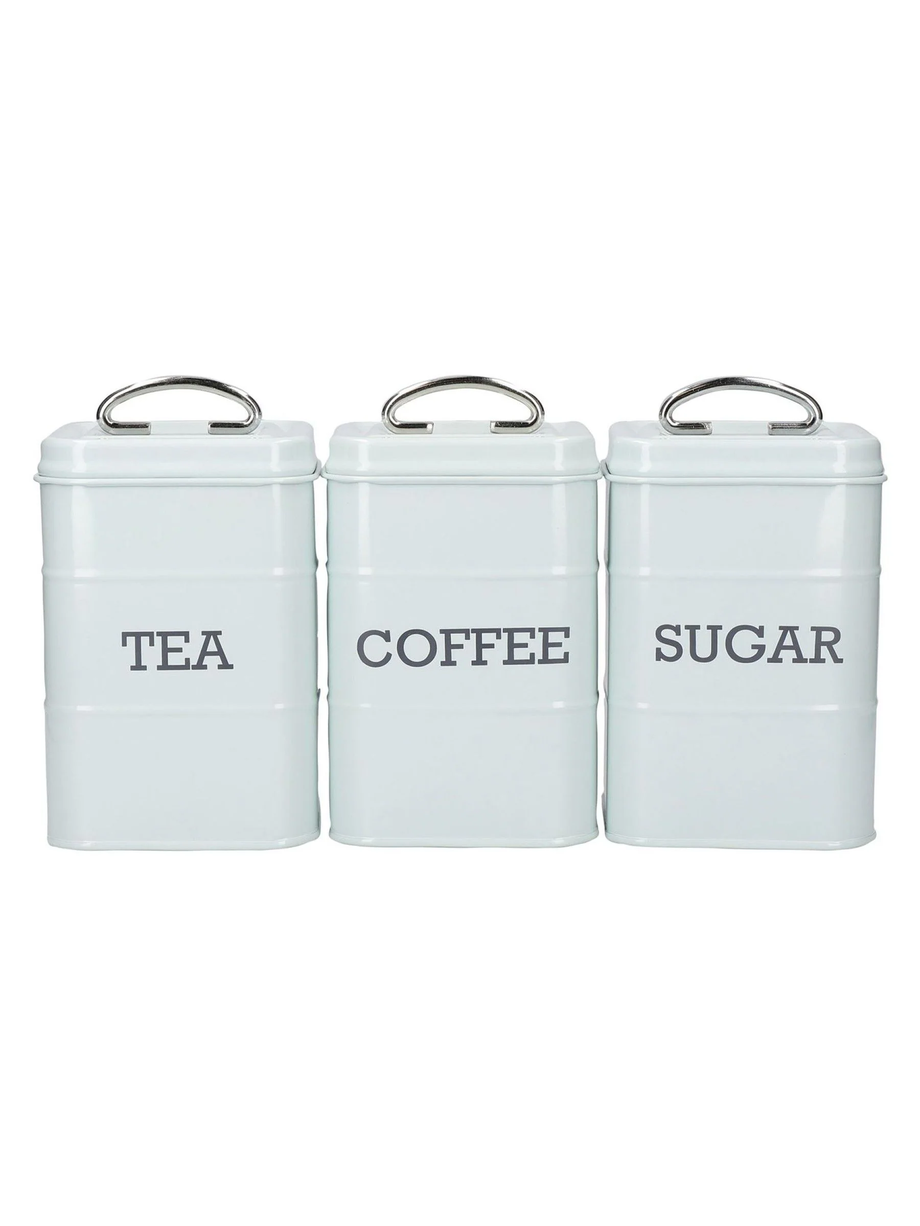 Kitchencraft Metal Coffee Sugar and Tea Canisters