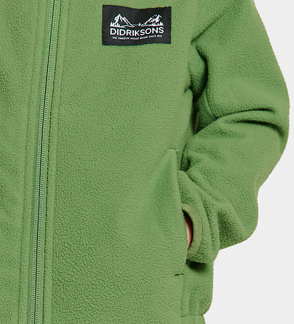 Didriksons Fleecejacke - Muskatnuss - Algen Green