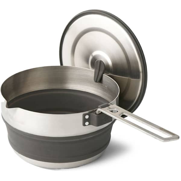 Popote randonnée SEA TO SUMMIT DETOUR STAINLESS STEEL COLLAPSIBLE POURING POT 1.8L GREY