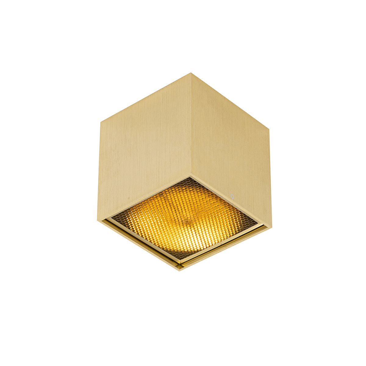 Design opbouwspot goud GU10 111mm - Box Honey