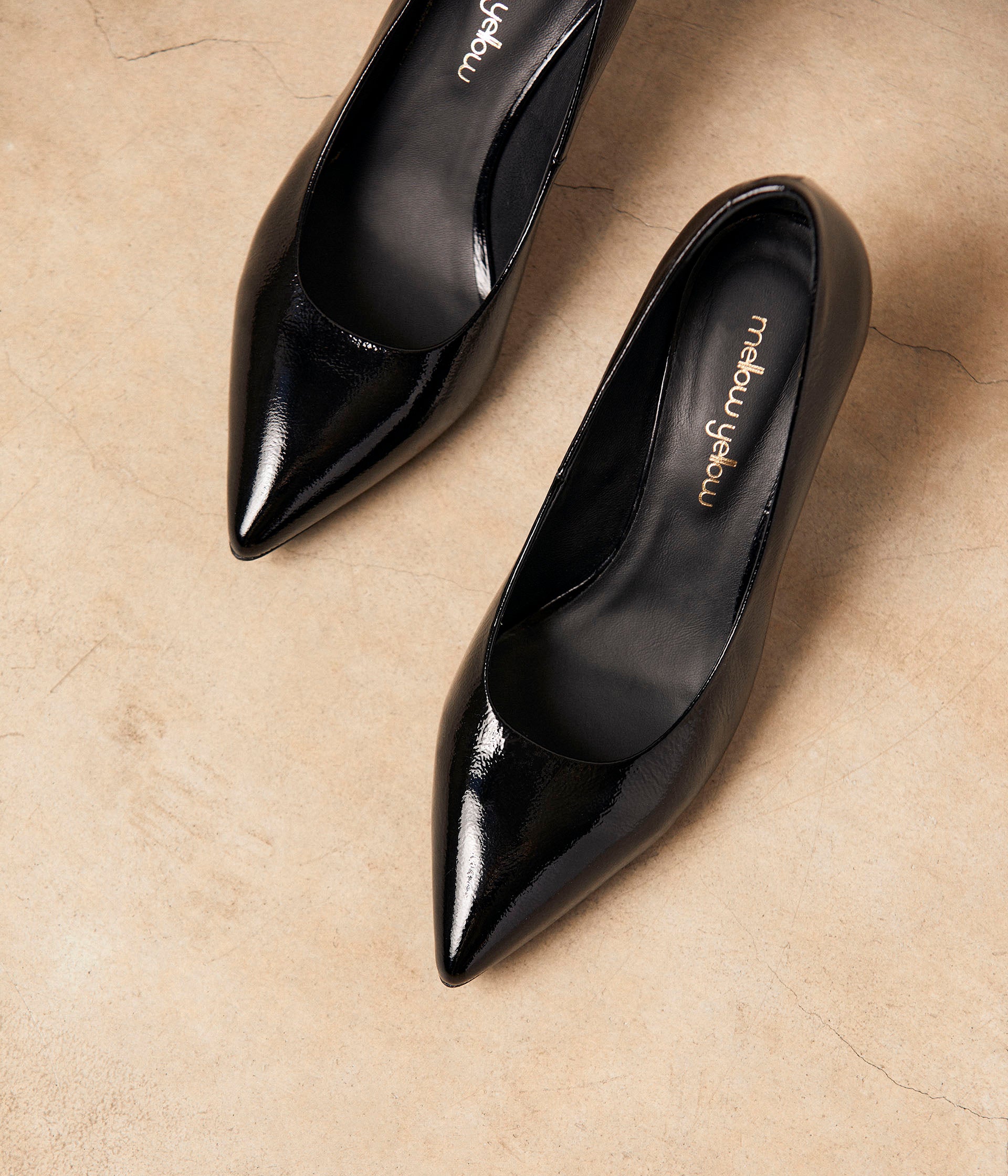Escarpins vernis noirs Delphia