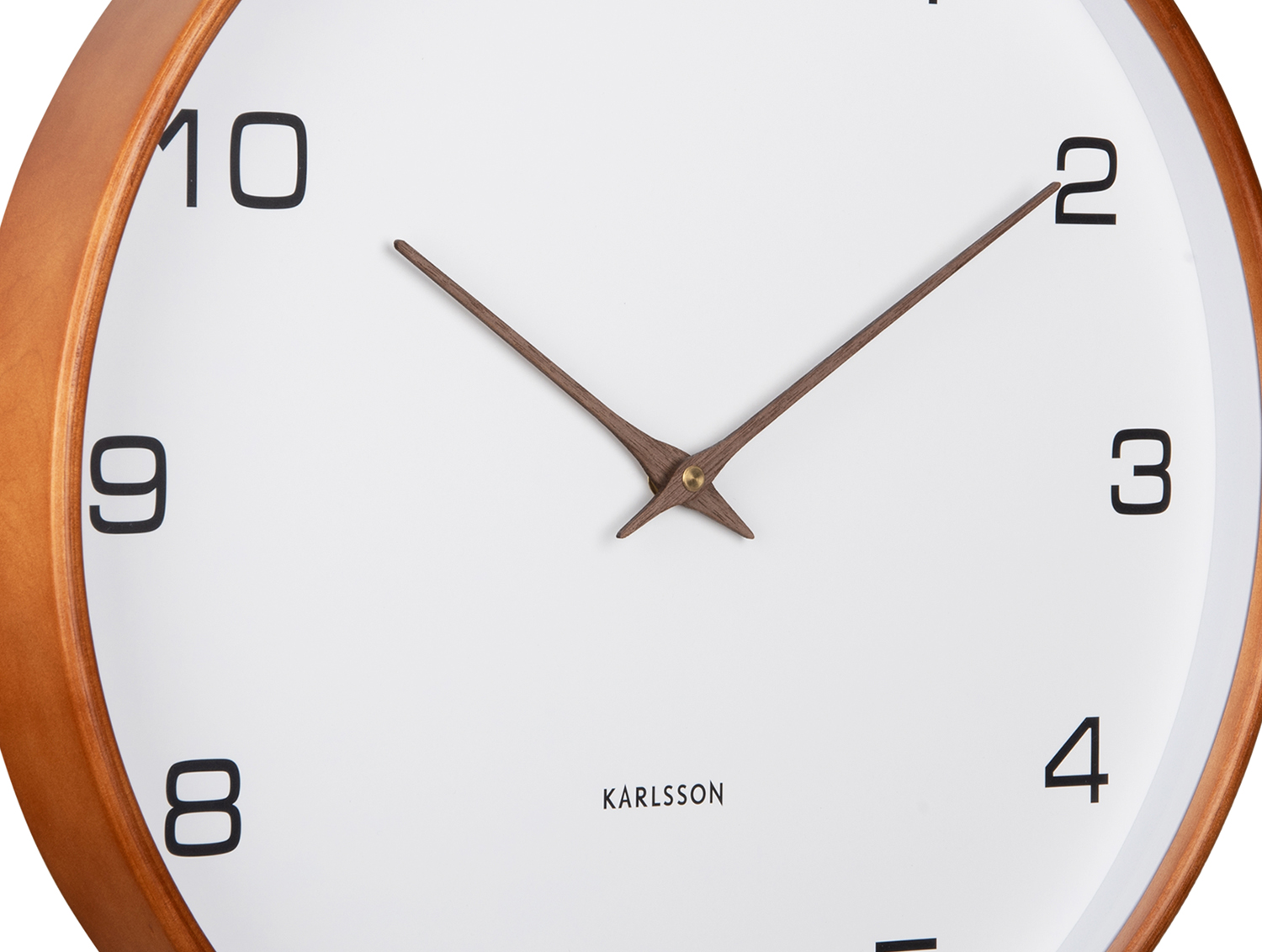 Wall clock Acento wood white