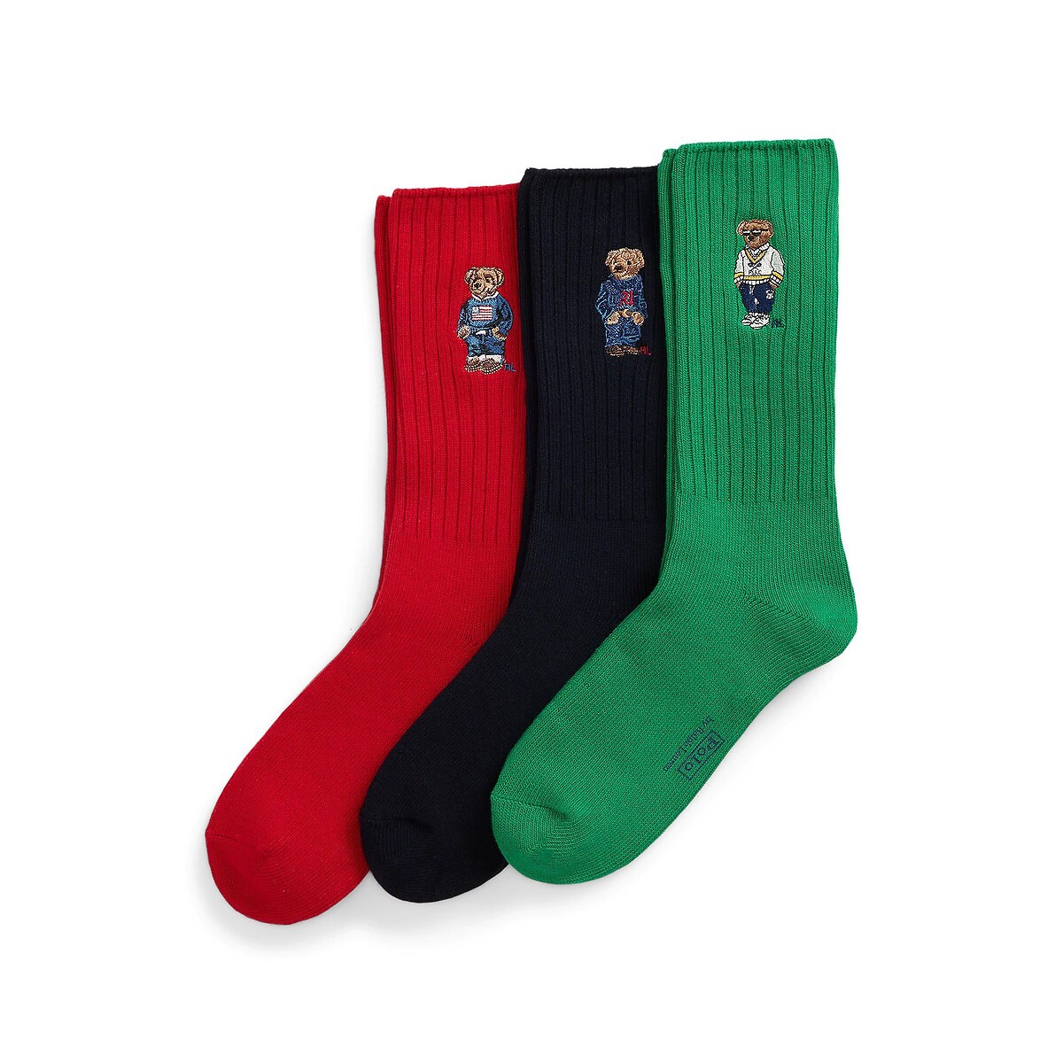 POLO RALPH LAUREN<br>Conjunto de 3 pares de meias