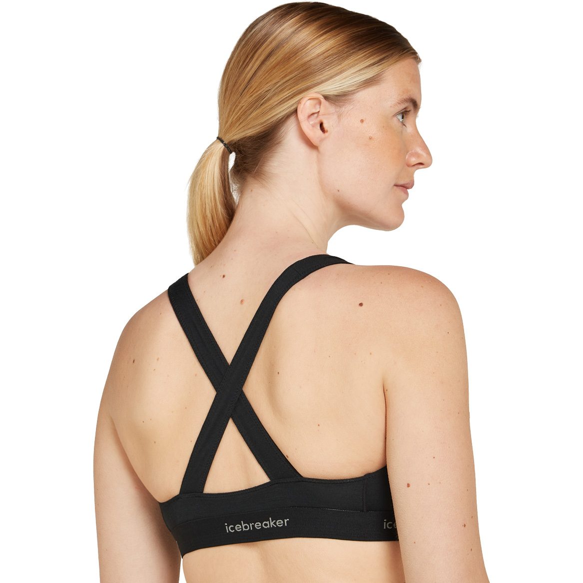 Icebreaker Merino Blend 125 Cool-Lite™ Sprite Racerback-BH Damen schwarz