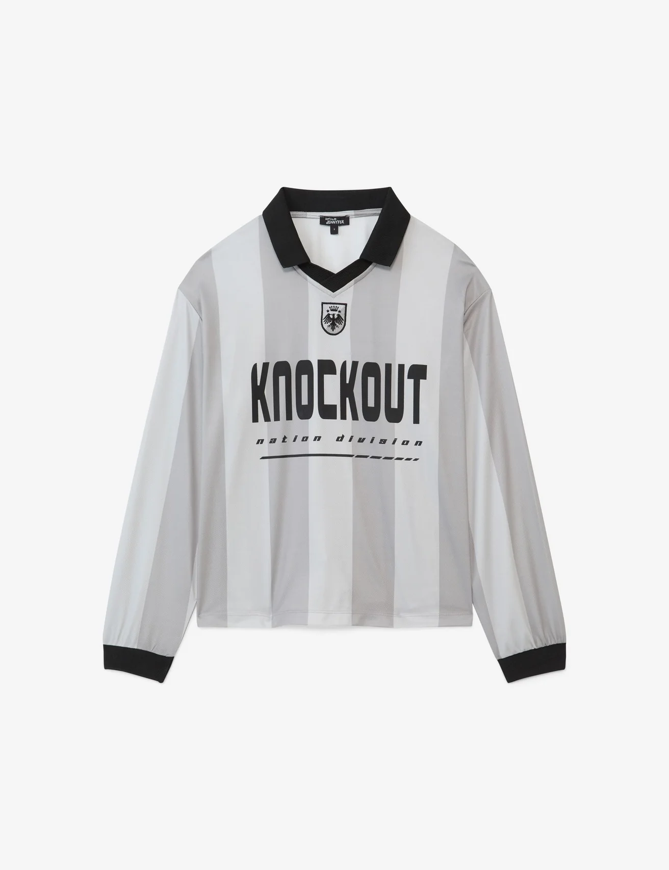 T-shirt de foot à manches longues gris clair