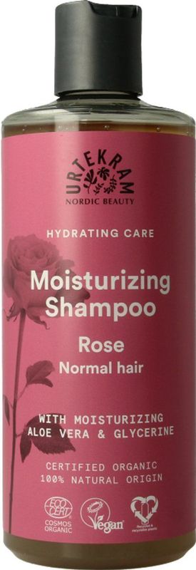 Urtekram - Shampoo - Rozen - Natuurlijke Ingrediënten - 500ml