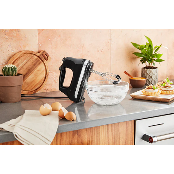 Batteur à main électrique 6 vitesses 60 W noir onyx 5KHM6118EOB Kitche