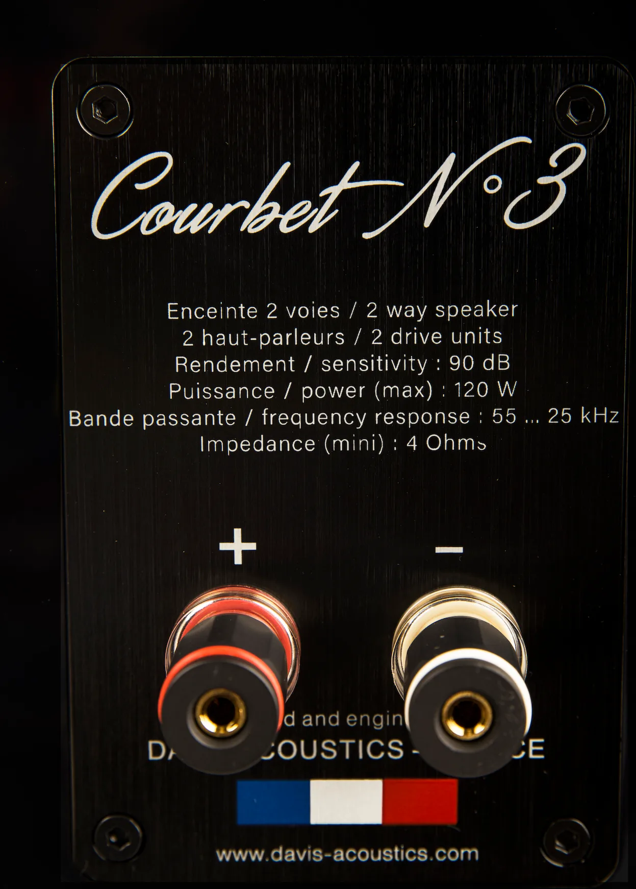 Davis Acoustics Courbet N°3 Noir Satiné (la paire) Enceintes bibliothèque