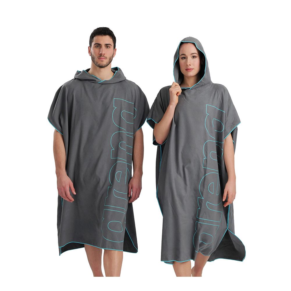 Arena SMART PLUS - Poncho dark grey/sky