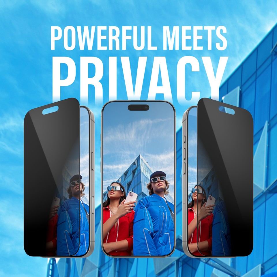 PanzerGlass - Skærmbeskyttelse Privacy - iPhone 16 Pro - Ultra Wide Fit