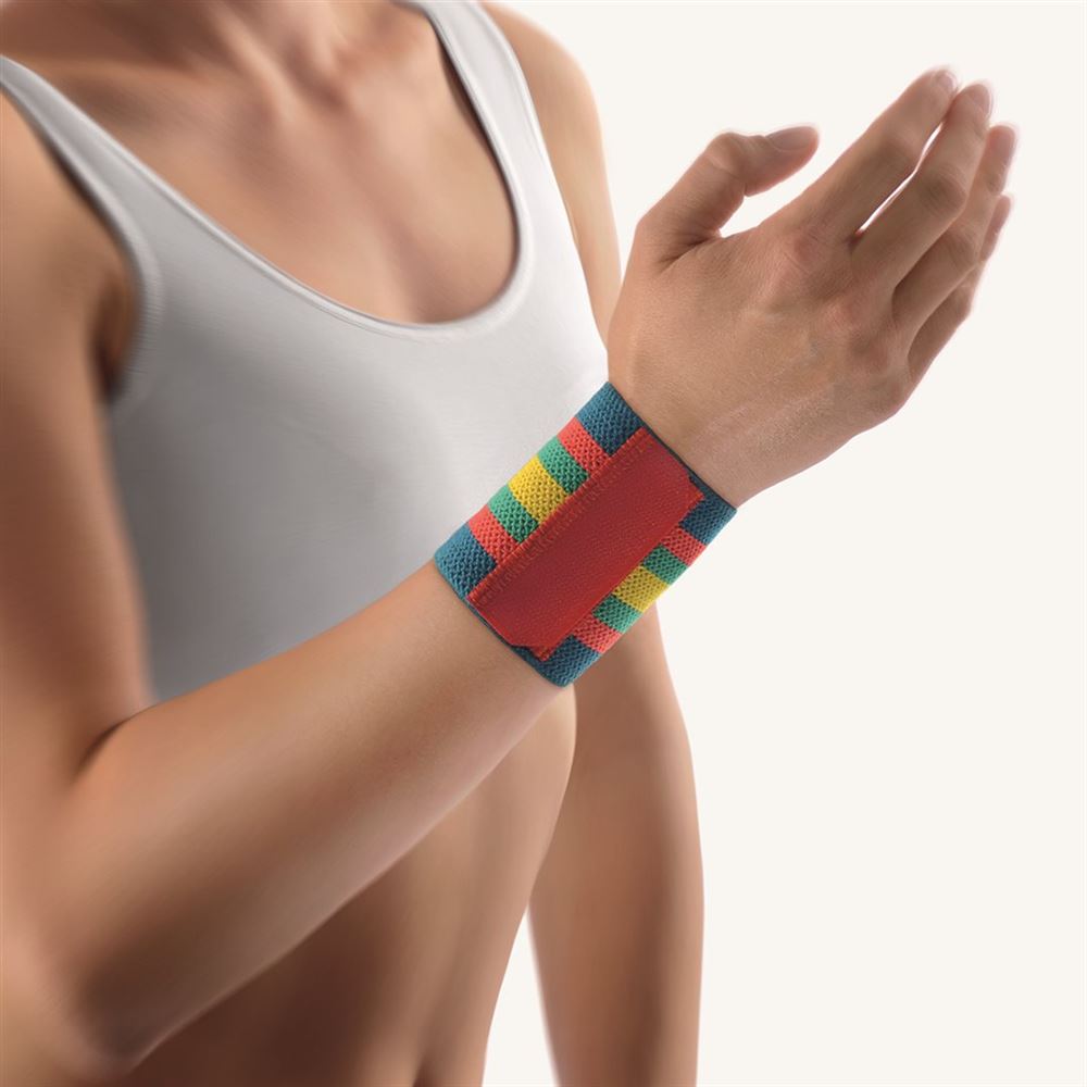 BORT Handgelenkbandage Velcro 8cm Gr1 -17cm bunt 1 Stk