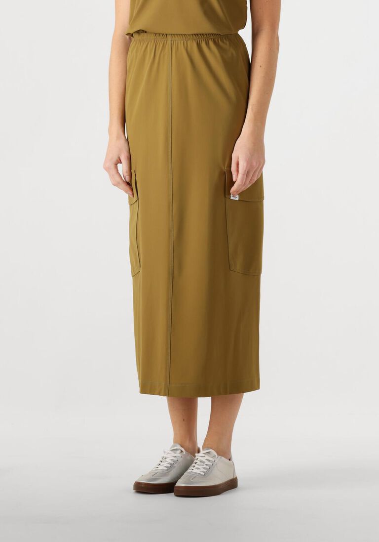 khaki penn & ink midirok skirt