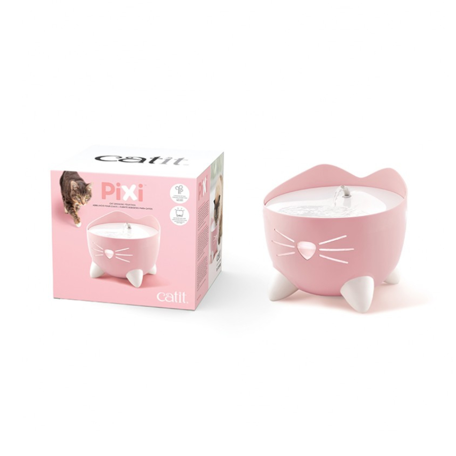 Fonte de água rosa Catit PIXI para gatos
