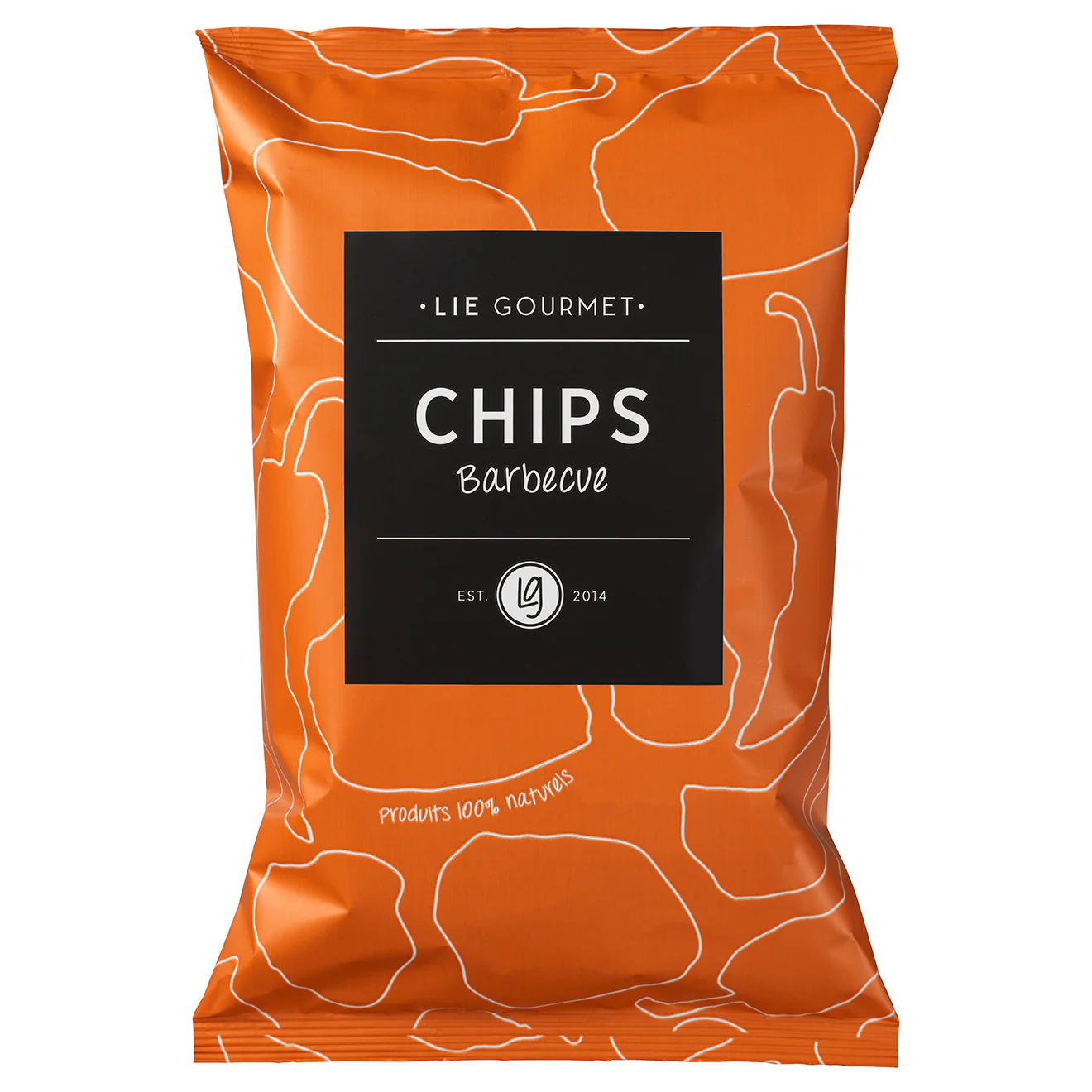 Lie Gourmet  Chips med barbecue - 125 g.