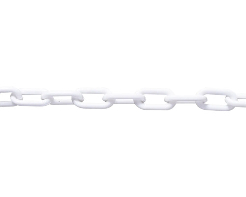 Pösamo witte kunststof ketting, 4 mm, verkocht per meter