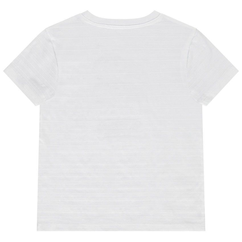 T-shirt manches courtes print palmiers pour garçon - Blanc