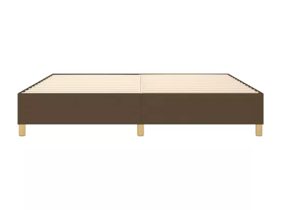 Sommier à lattes de lit Marron foncé 200x200 cm Tissu