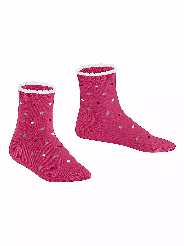 FALKE Kinder Socken MULTIDOT fuchsia rot