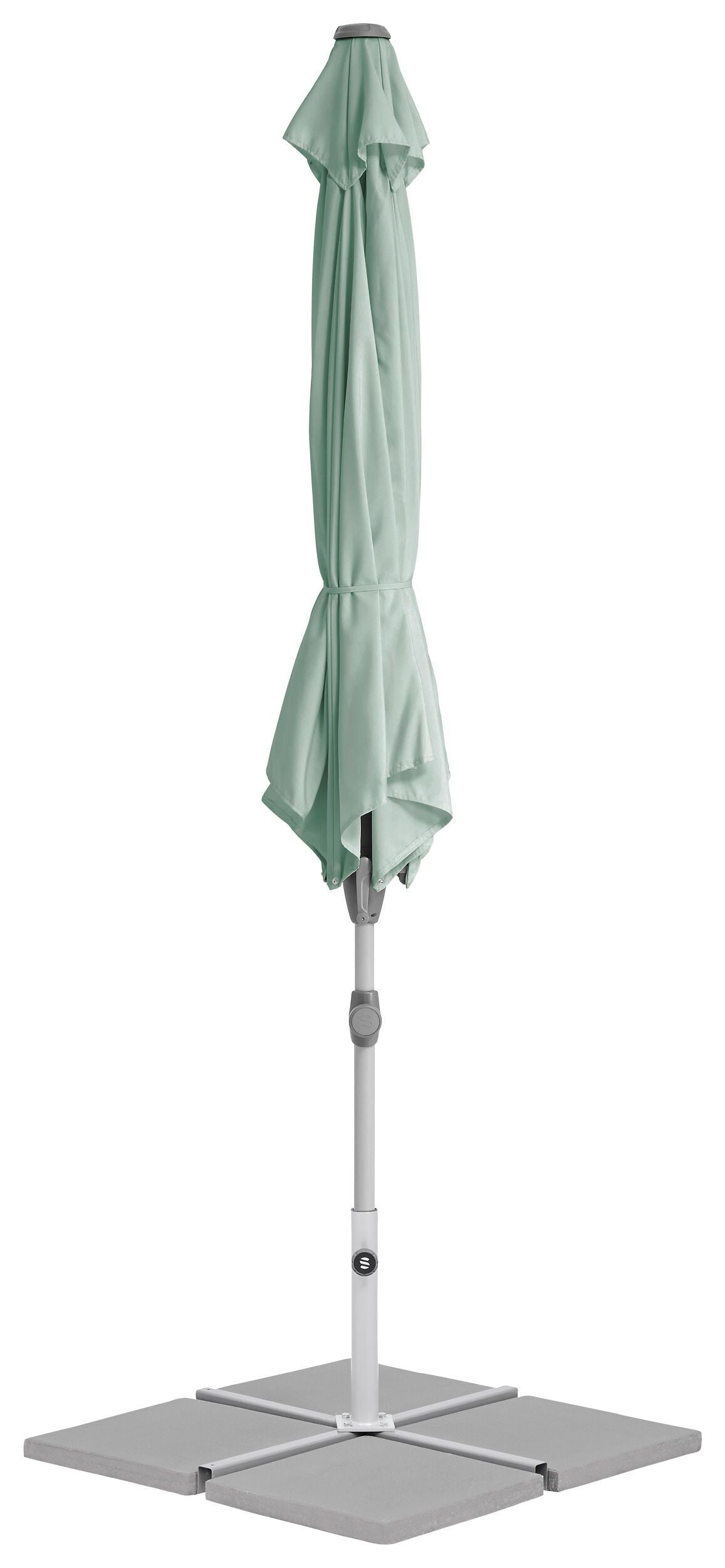 Suncomfort by Glatz SHELL TURN Sonnenschirm - Grün / H: 266.0 cm