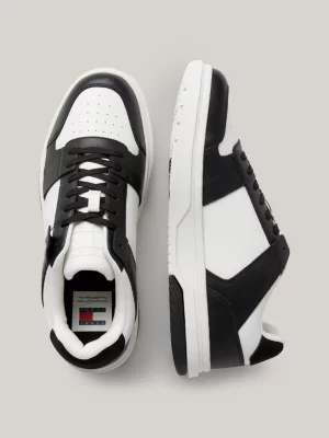Tênis Brooklyn Leather com sola de borracha colorida